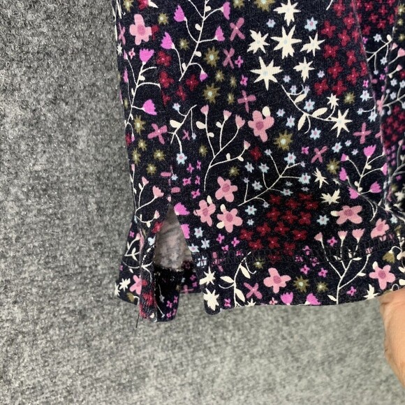 T By Talbots Floral Knit Top Women MP Boat Neckline Keyhole Back - Picture 4 of 10